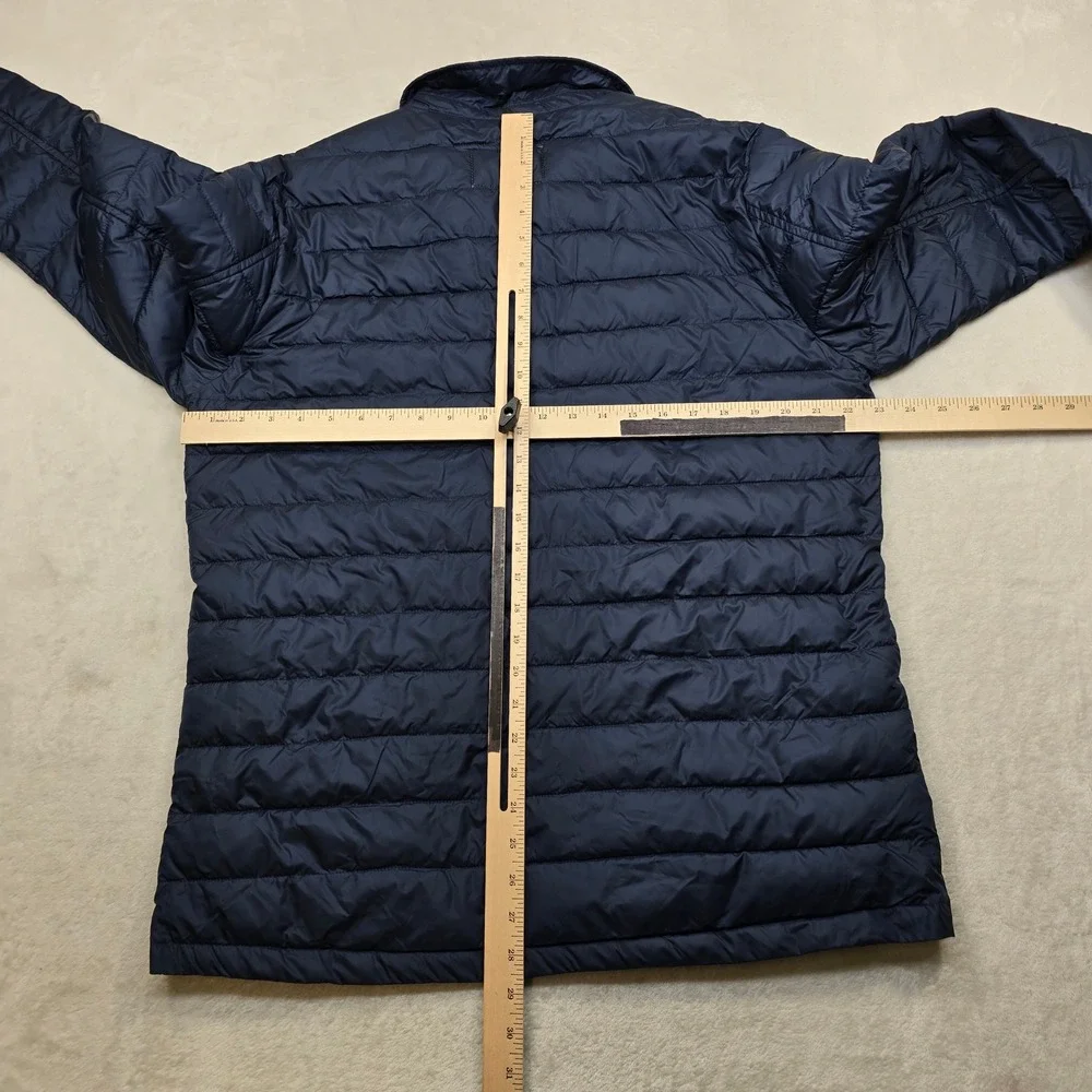 JoS A Bank Quilted Field Jacket Mens Large Navy‎ Blue 1905 Snap Front Shacket